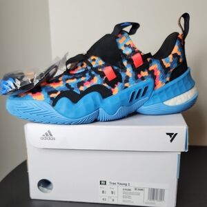 Adidas Blue and Black Sneakers Modern Design